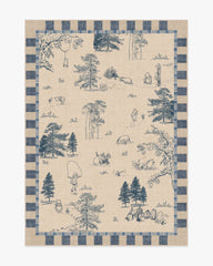 Storybook Grove Natural & Blue Rug