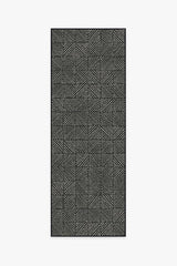 Parquet Black Outdoor Rug