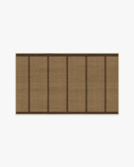 Harvest Stripe Brown Re-Jute Rug by Architectural Digest