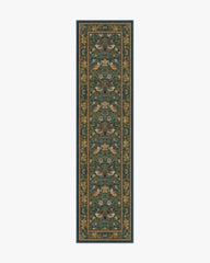 Strawberry Thief Indigo Flatwoven Rug by Morris & Co.