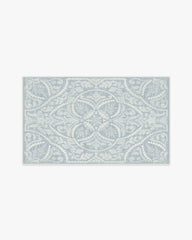 Winter Medallion Dusty Blue Rug