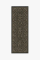 Bluebell Soft Black Flatwoven Rug by Morris & Co.
