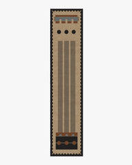 Kasi Black & Tan Flatwoven Rug by Architectural Digest