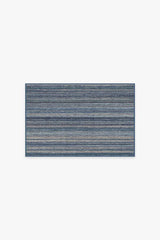 Multi Stripe Blue Rug