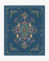 Friendship Garden Blue Multicolor Rug