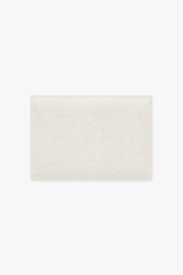 Solid Off-White Bath Mat