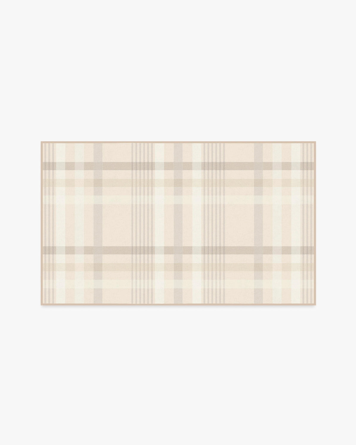 Charming Plaid Neutral Rug