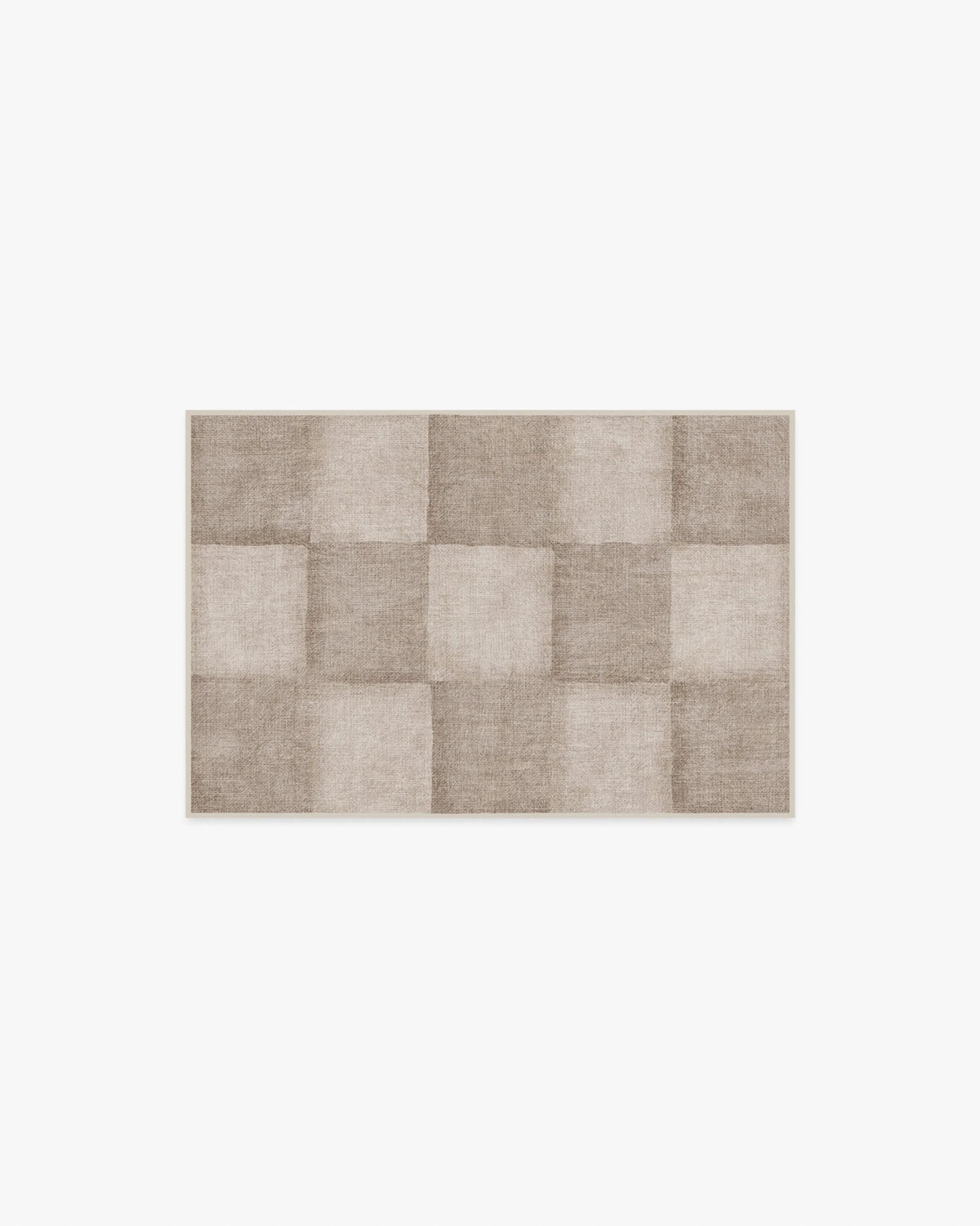 Hearth Check Warm Grey Rug