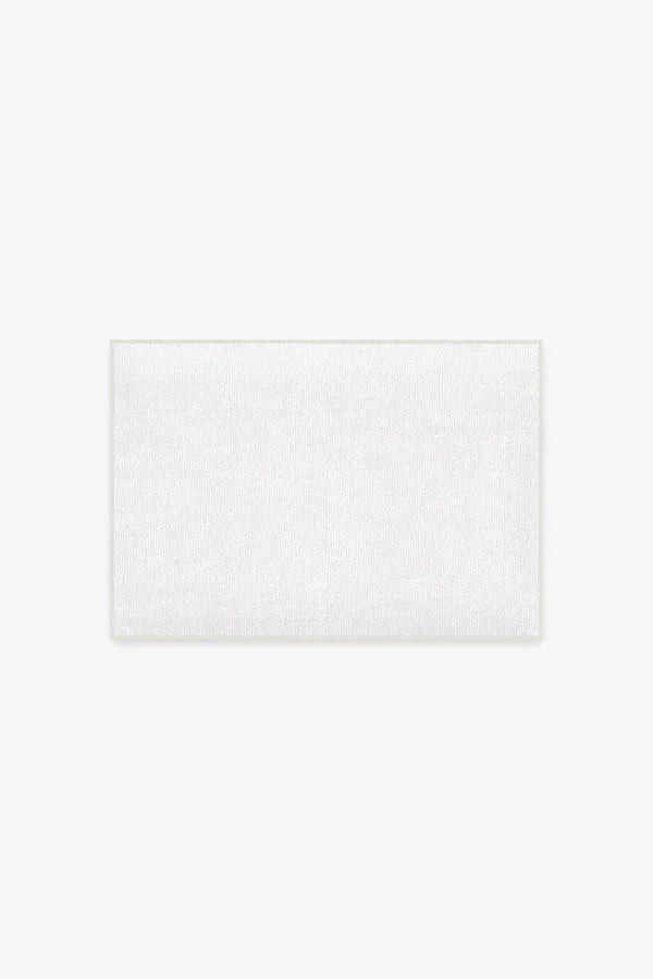 Solid White Bath Mat