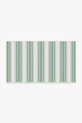 Marina Stripe Sage Green Outdoor Rug