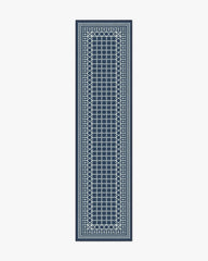 Palm Beach Navy Flatwoven Rug by Gray Malin