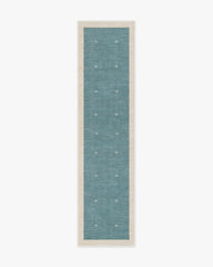 Luna Soft Teal Flatwoven Rug by goop
