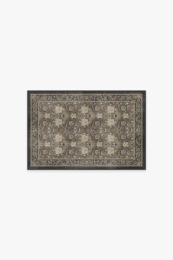 Honeysuckle & Tulip Dark Wood Rug by Morris & Co.