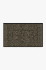 Bluebell Soft Black Flatwoven Rug by Morris & Co.
