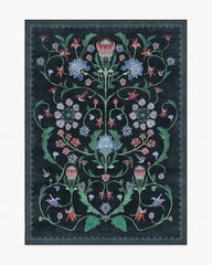 Protea Charcoal Rug by Iris Apfel