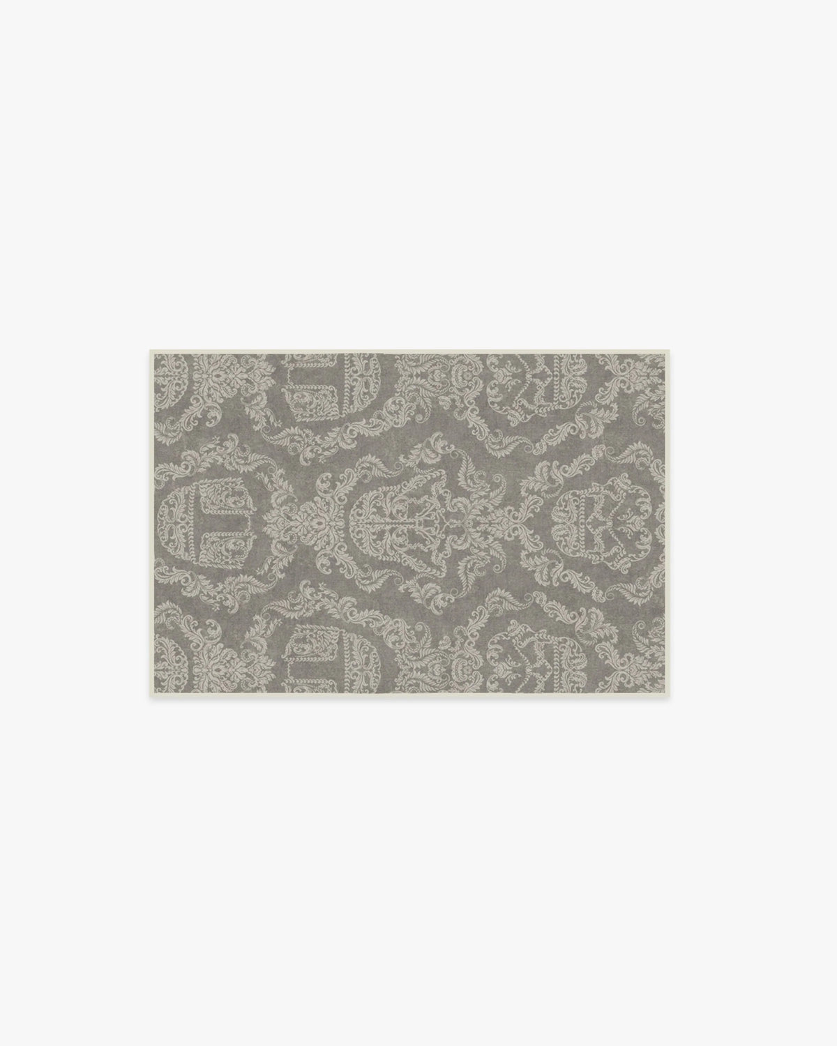 Dark Side Damask Stone Rug