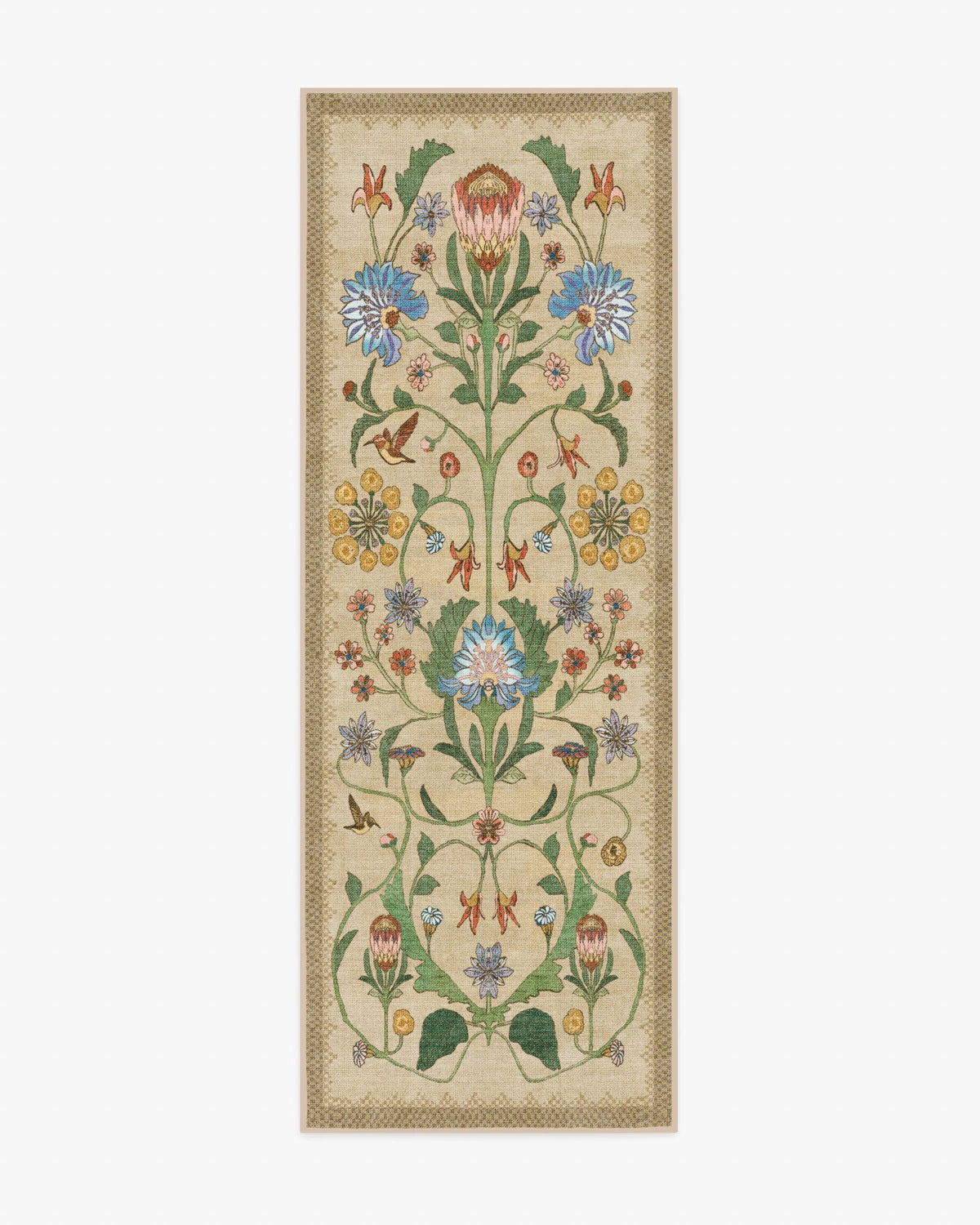 Protea Natural Rug by Iris Apfel