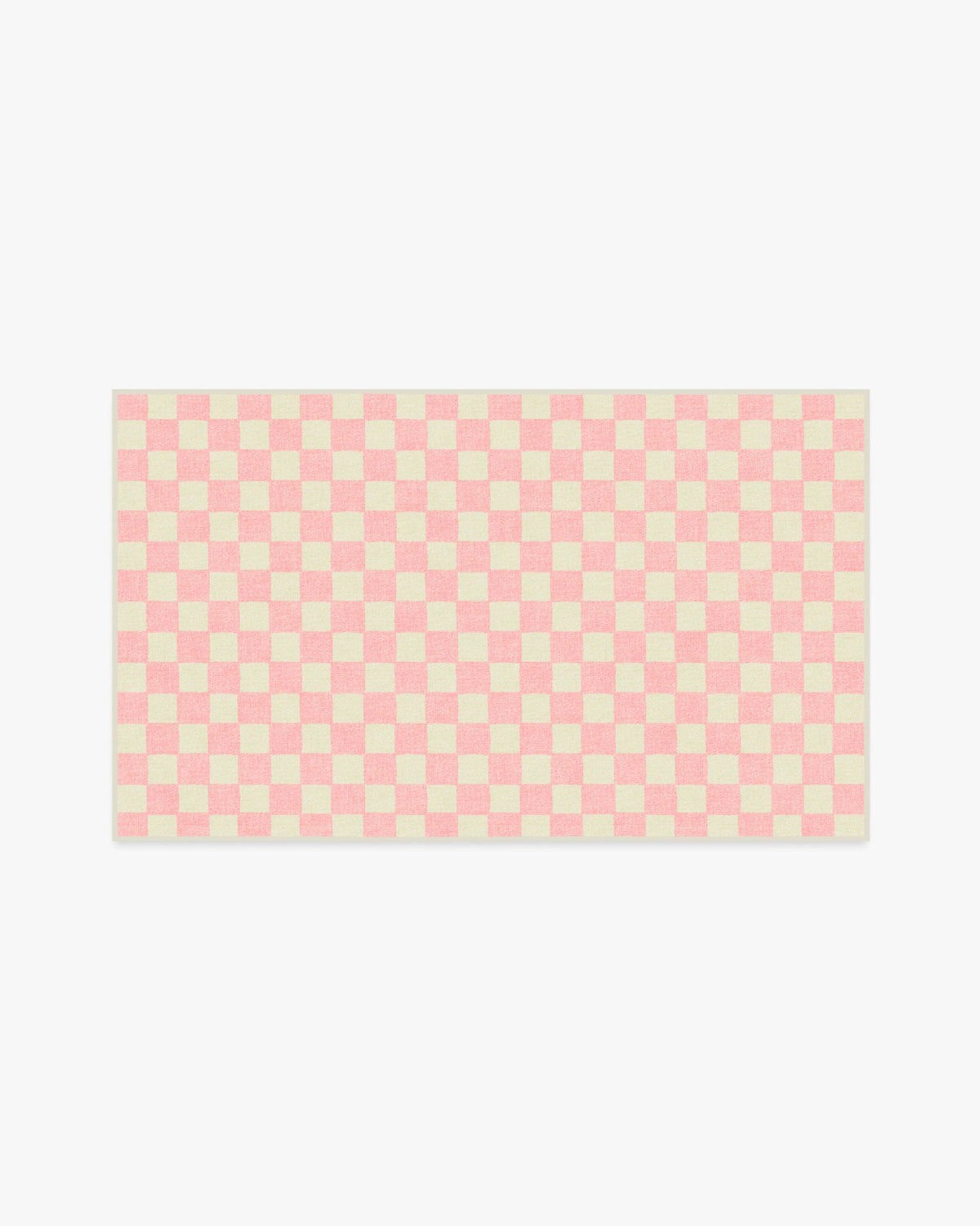 Let's Play Checkers Pink Rug