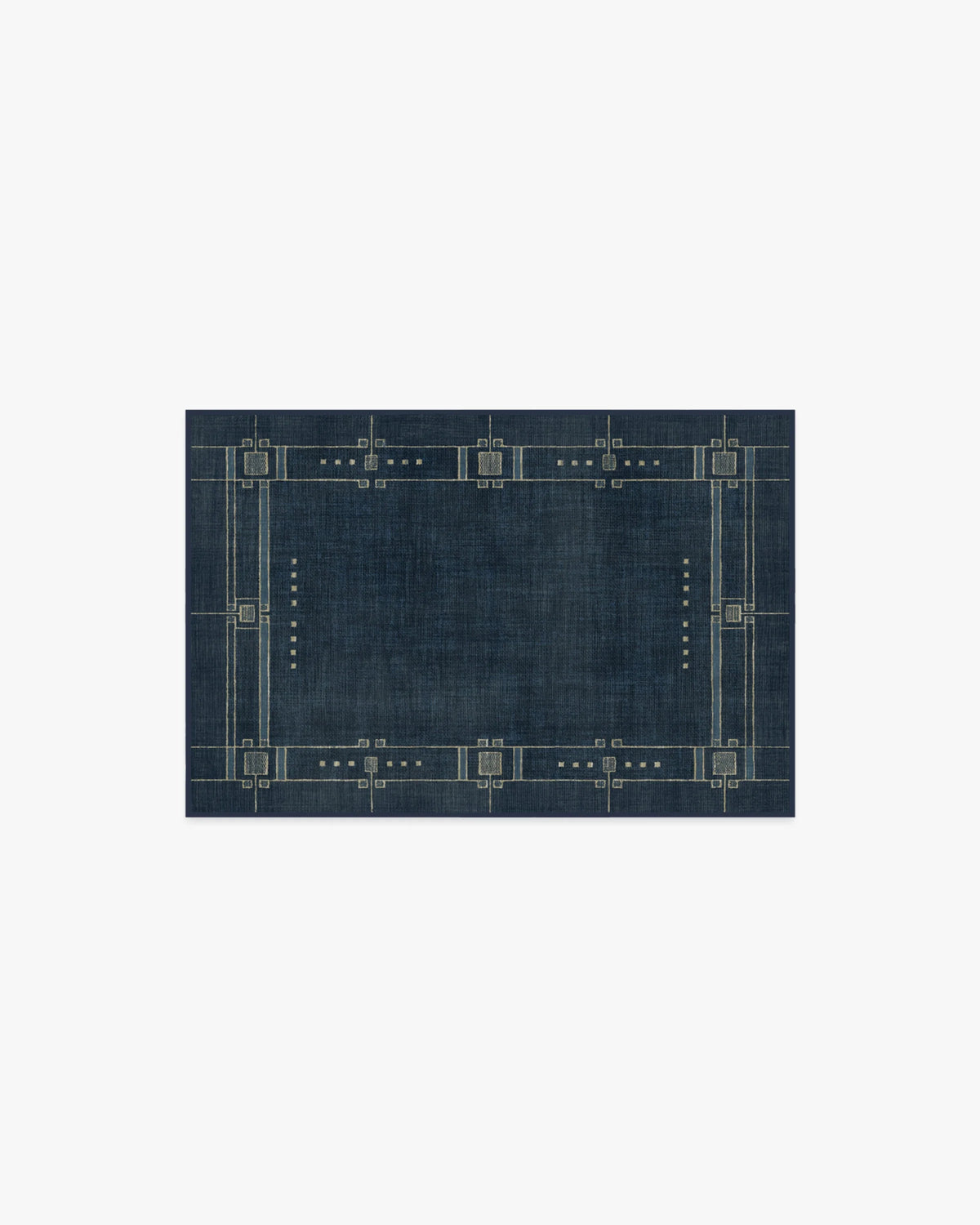 Avery Midnight Blue Flatwoven Rug by Architectural Digest