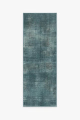 Sudaria Solid Teal Blue Flatwoven Rug