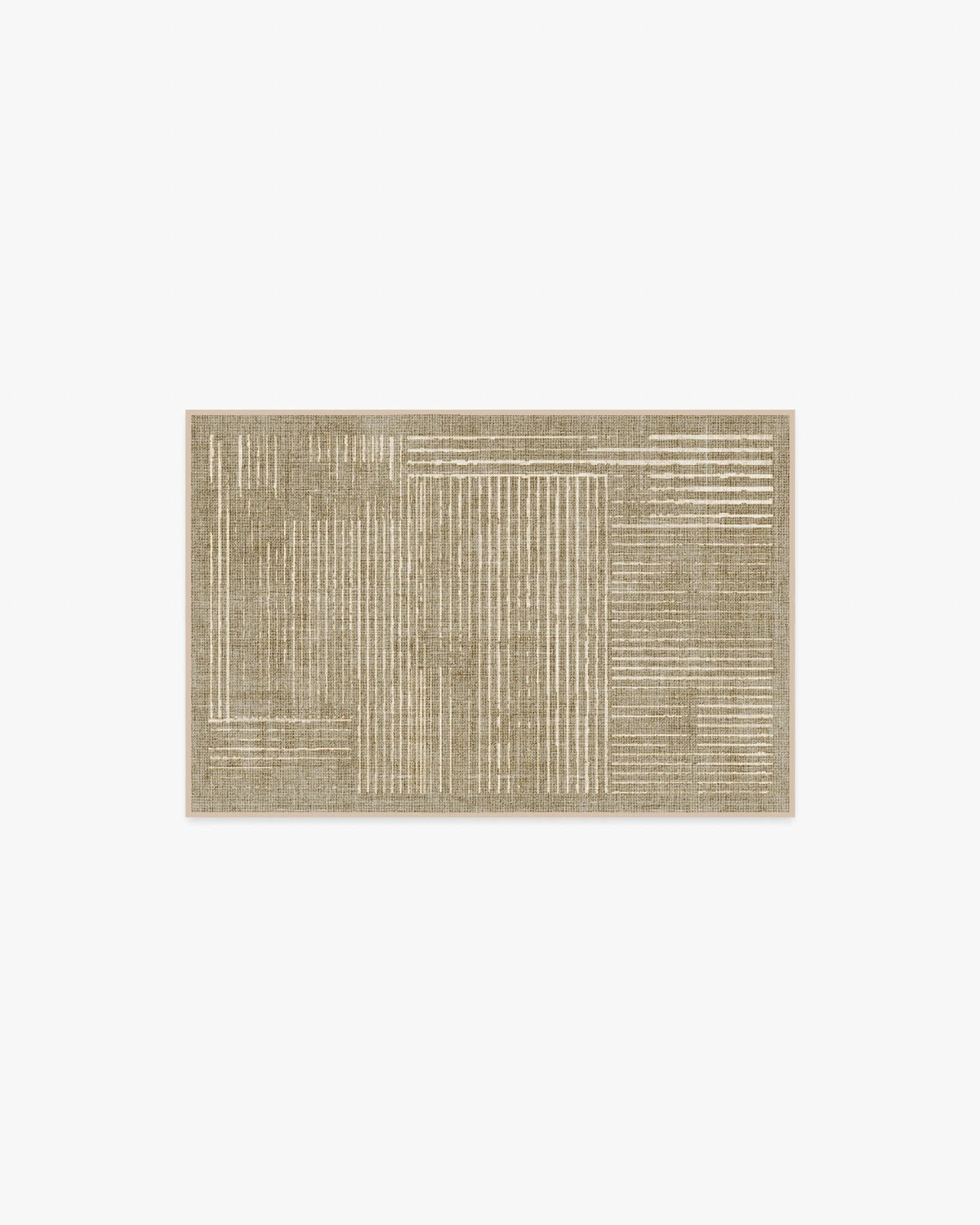 Linear Oasis Warm Taupe Flatwoven Rug