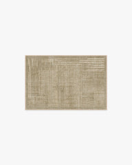 Linear Oasis Warm Taupe Flatwoven Rug