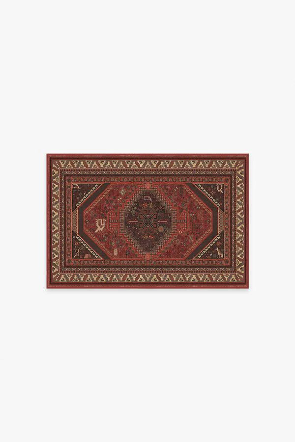 Zareen Scarlet Red Flatwoven Rug
