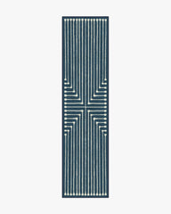 Inkdrop Lapis Blue Rug by Jonathan Adler