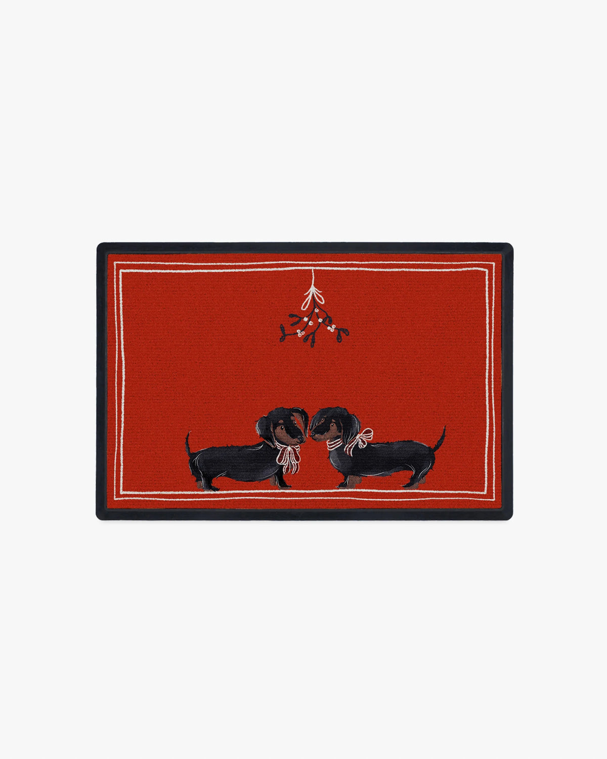 Pawlished Holiday Doxie Doormat