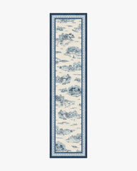 Provence Toile Delft Blue Flatwoven Rug
