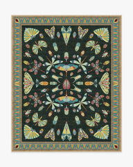Flutterby Charcoal Rug by Iris Apfel