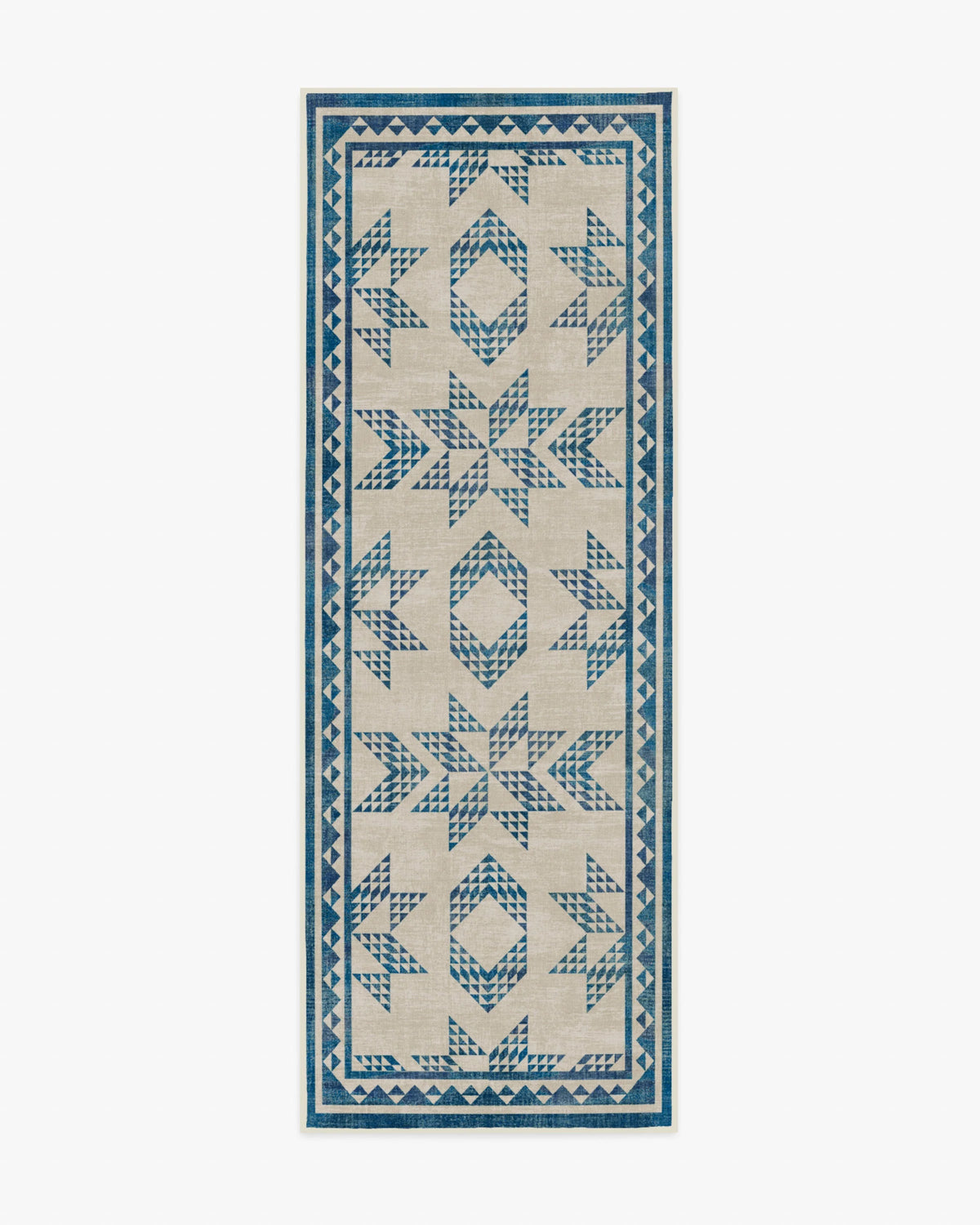 Louisa Cream & Blue Rug