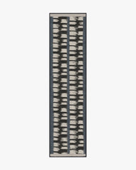 Berlin Charcoal & Sand Flatwoven Rug by Michael Michalsky