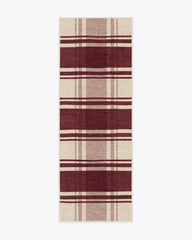 Easton Plaid Burgundy Rug