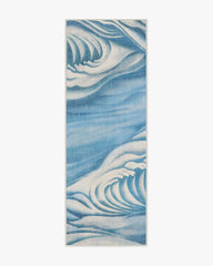 Waves Soft Blue Outdoor Rug by Gracie