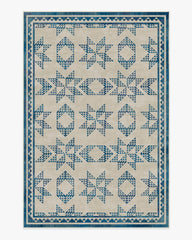 Louisa Cream & Blue Rug