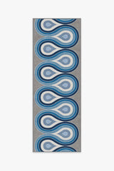 Milano Blue Steel Rug by Jonathan Adler