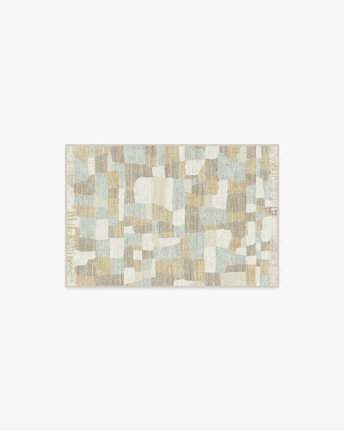 Boulder Neutral & Grey Flatwoven Rug by The Local Project