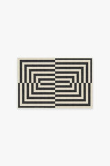 Op Art Charcoal Rug by Jonathan Adler