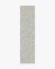 Labyrinth Black & Ivory Rug by Jonathan Adler