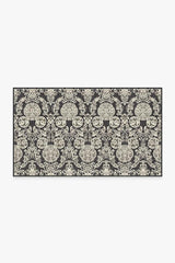 Mickey Damask Charcoal Flatwoven Rug