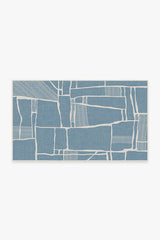Rune Slate Blue Outdoor Rug