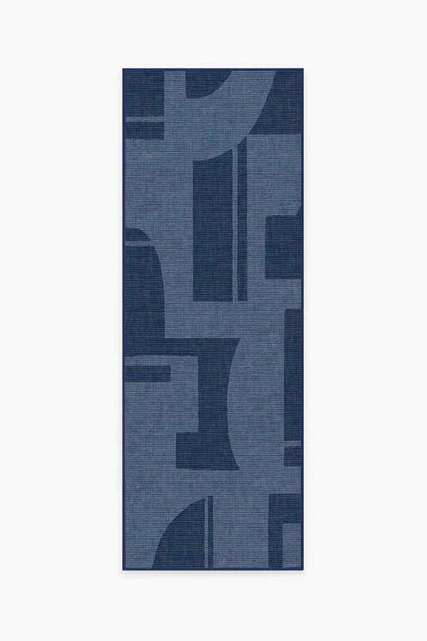 Bodin Ink Blue Outdoor Rug