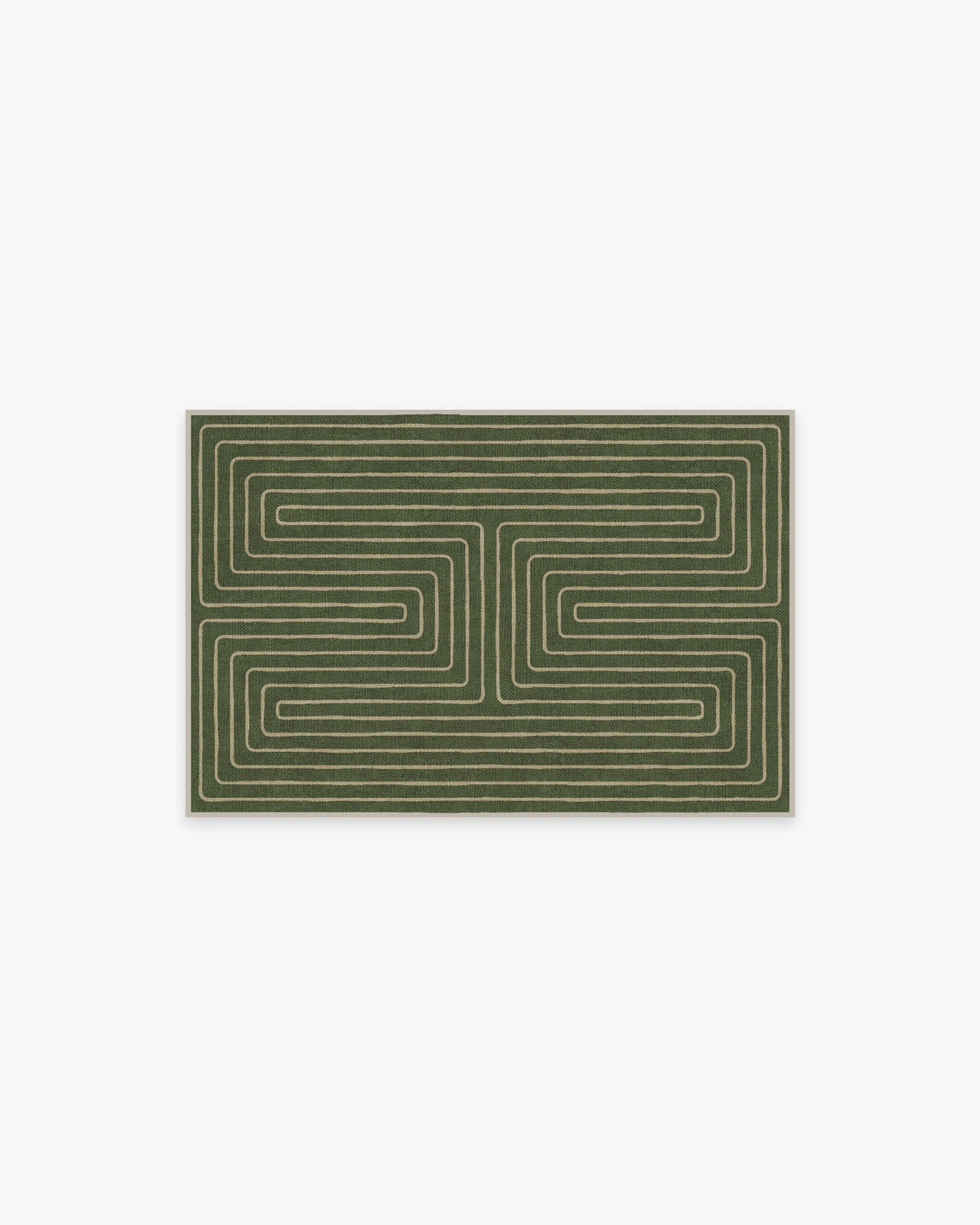 Labyrinth Fern Green Rug by Jonathan Adler