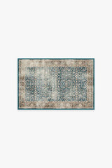 Celestine Teal Blue Flatwoven Rug