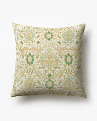 Montreal Vintage Cream Woven Throw Pillow by Morris & Co.