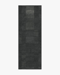 Shadow Stripe Charcoal Flatwoven Rug