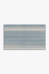 Coastal Linear Stripe Slate Flatwoven Rug