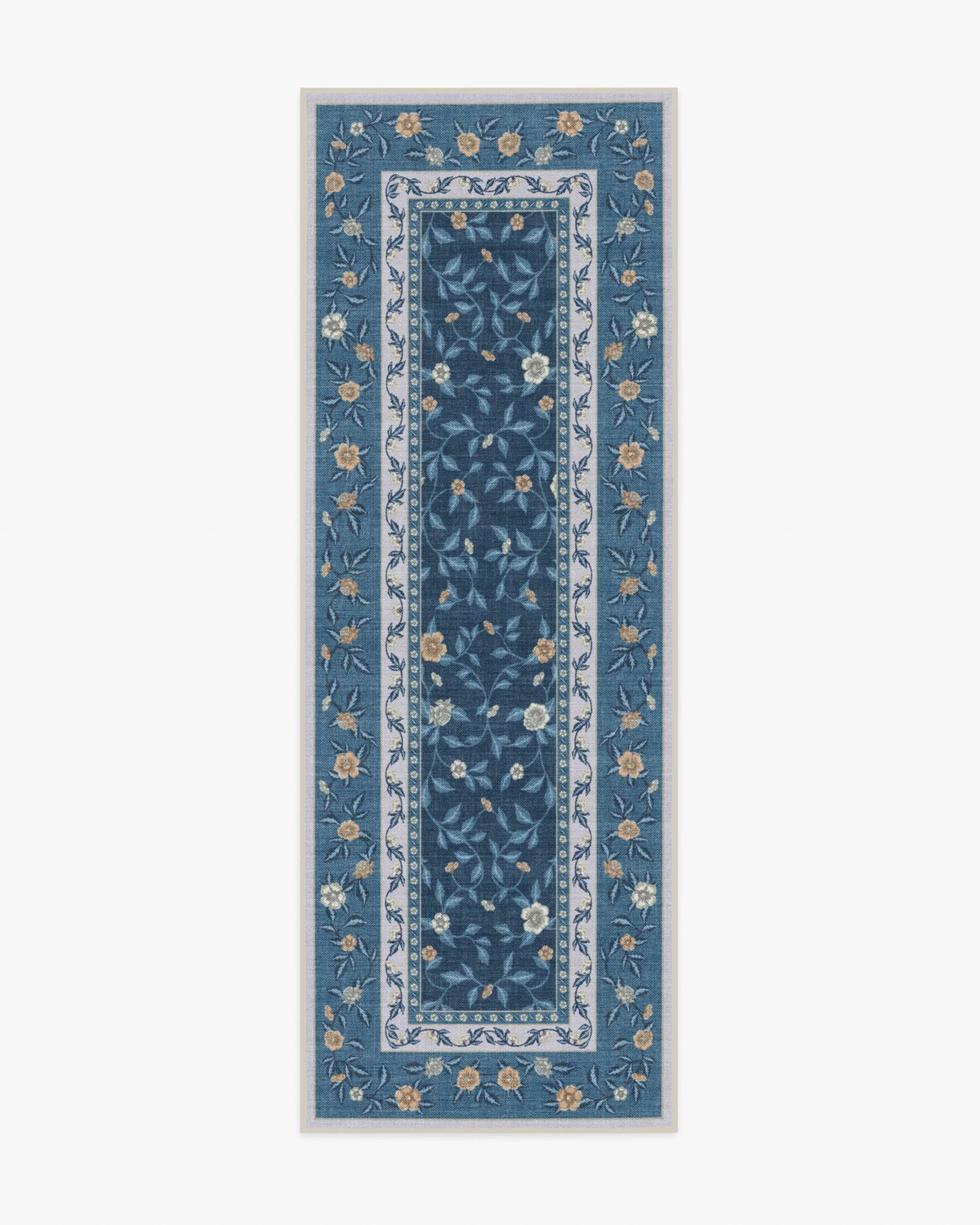 Della Blue & Ivory Outdoor Rug