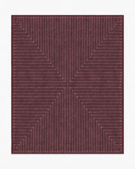 Inkdrop Burgundy Rug by Jonathan Adler